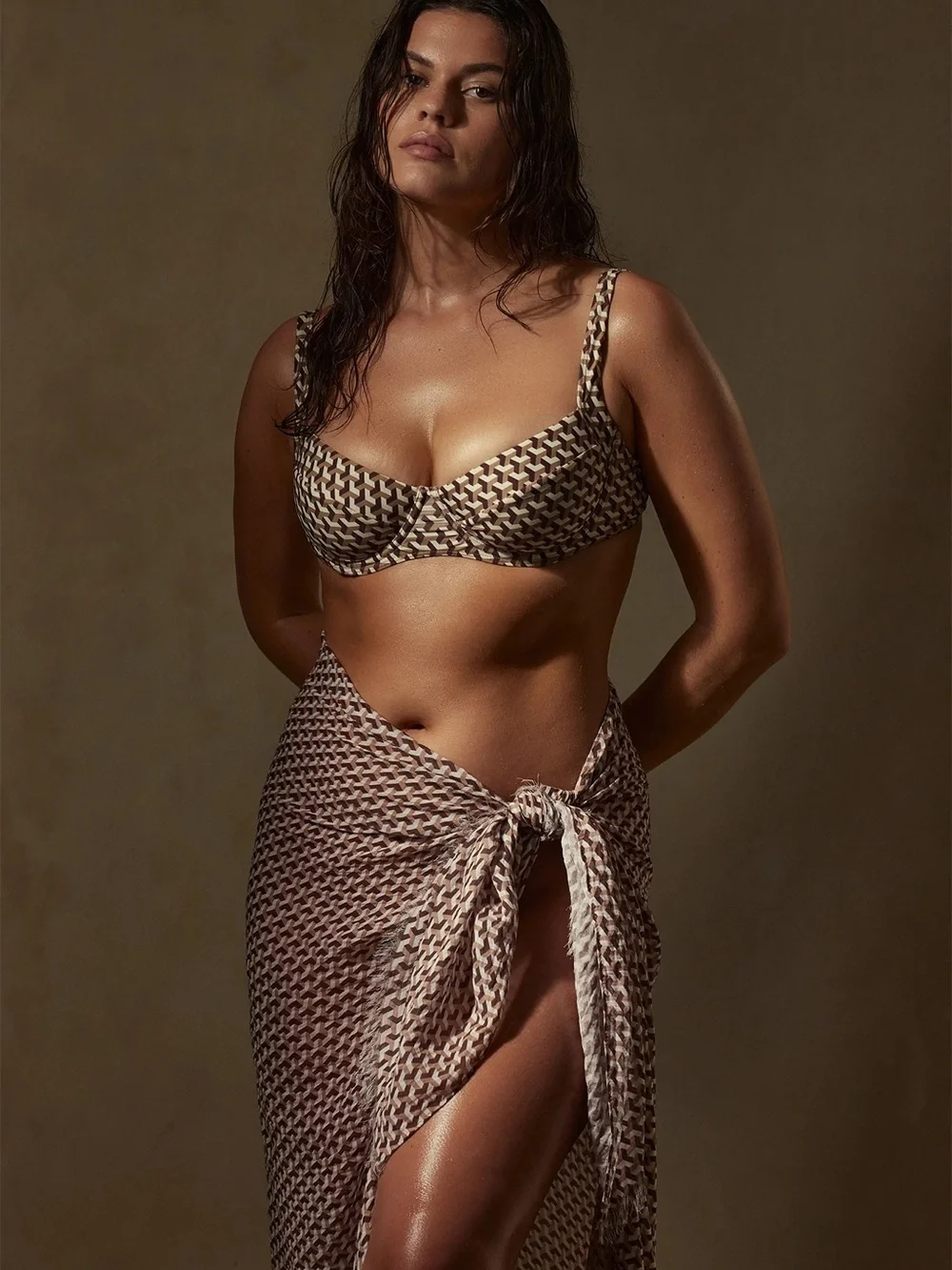 Monday Swimwear Geo Husk Bikini Top